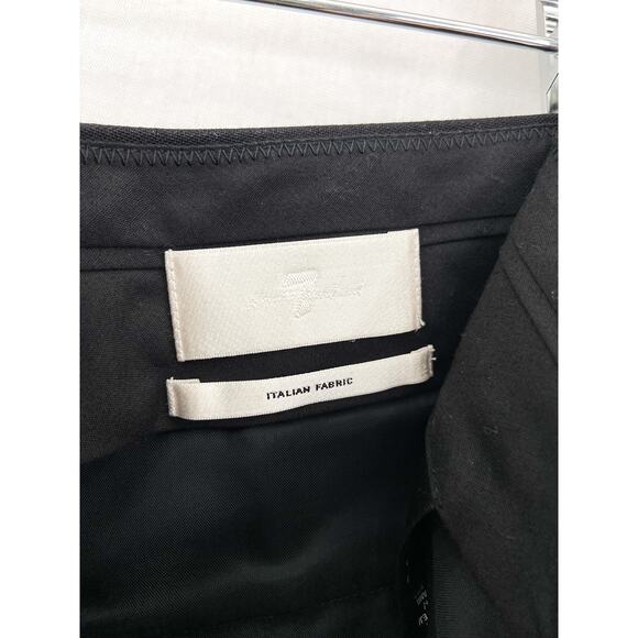 7 for all Mankind Women's Italian Wool Black Trouser Pants size 6 FLAWED - Picture 3 of 8